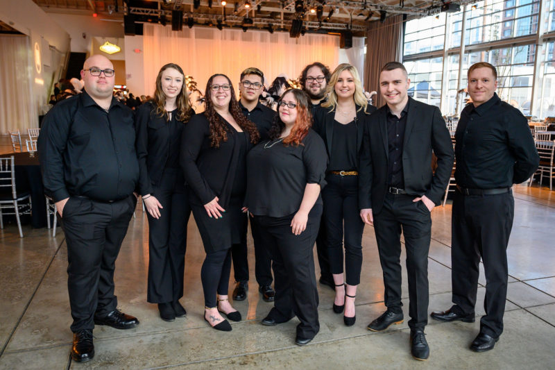 Treadway Events staff dressed in all black