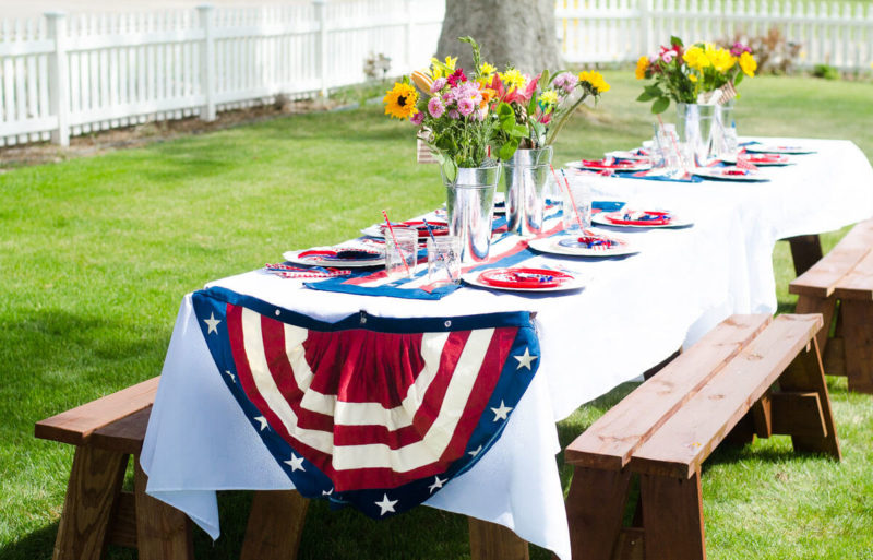 4th Of July Socially Distanced Tables