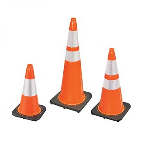 3 sizes of traffic cones for rent