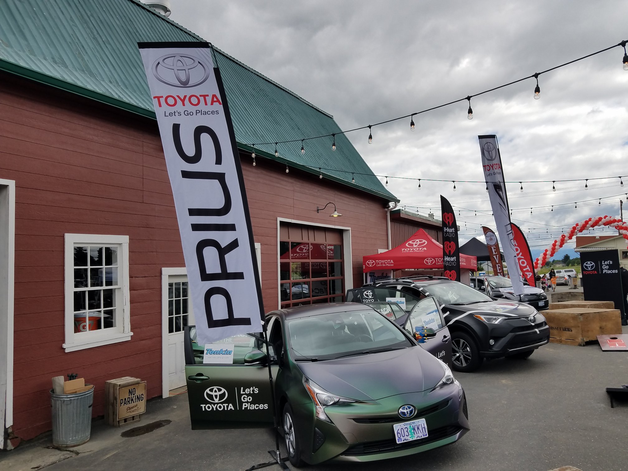 Toyota Prius parked outside at Taste of Parkrose event
