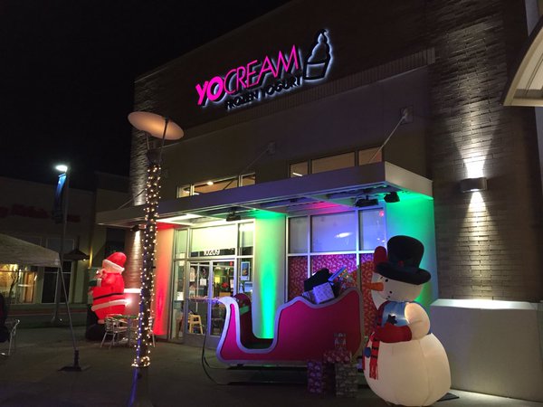 Yocream frozen yogurt winterfest event