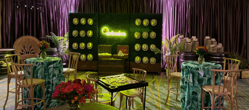 Vintage Havana Themed Conference Hospitality Suite